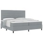 Cama con Somier y Colchón Gris Claro 200x200 cm de Tela de , Camas y somieres - Ref: Foro24-3339336, Precio: 744,14 €, Descue...