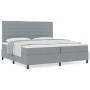 Cama con Somier y Colchón Gris Claro 200x200 cm de Tela de , Camas y somieres - Ref: Foro24-3339336, Precio: 744,14 €, Descue...