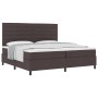 Cama con base acolchada con colchón marrón oscuro 200x200 cm Tela de , Camas y somieres - Ref: Foro24-3339339, Precio: 677,64...