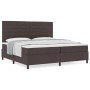 Cama con base acolchada con colchón marrón oscuro 200x200 cm Tela de , Camas y somieres - Ref: Foro24-3339339, Precio: 677,64...