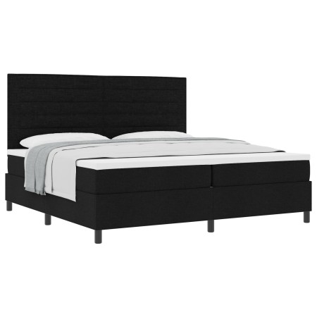 Cama con Somier y Colchón Negra 200x200 cm Tela de , Camas y somieres - Ref: Foro24-3339338, Precio: 677,38 €, Descuento: %