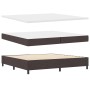 Cama con base acolchada con colchón marrón oscuro 200x200 cm Tela de , Camas y somieres - Ref: Foro24-3339339, Precio: 677,64...