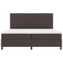 Cama con base acolchada con colchón marrón oscuro 200x200 cm Tela de , Camas y somieres - Ref: Foro24-3339339, Precio: 677,64...