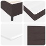Cama con base acolchada con colchón marrón oscuro 200x200 cm Tela de , Camas y somieres - Ref: Foro24-3339339, Precio: 677,64...