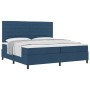 Cama de Base de Muelles con Colchón Azul 200x200 cm Tela de , Camas y somieres - Ref: Foro24-3339342, Precio: 716,93 €, Descu...