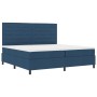Cama de Base de Muelles con Colchón Azul 200x200 cm Tela de , Camas y somieres - Ref: Foro24-3339342, Precio: 716,93 €, Descu...