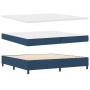 Cama de Base de Muelles con Colchón Azul 200x200 cm Tela de , Camas y somieres - Ref: Foro24-3339342, Precio: 716,93 €, Descu...