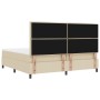 Cama Box Spring con Colchón Crema 200x200 cm Tela de , Camas y somieres - Ref: Foro24-3339341, Precio: 645,11 €, Descuento: %