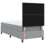 Cama con box spring con colchón gris claro 90x200 cm tela de , Camas y somieres - Ref: Foro24-3339357, Precio: 348,96 €, Desc...