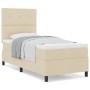 Cama con Somier con Colchón Crema 90x200 cm Tela de , Camas y somieres - Ref: Foro24-3339362, Precio: 329,22 €, Descuento: %