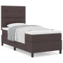 Cama con Somier con Colchón Marrón Oscuro 100x200 cm Tela de , Camas y somieres - Ref: Foro24-3339367, Precio: 373,83 €, Desc...