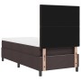 Cama con Somier con Colchón Marrón Oscuro 100x200 cm Tela de , Camas y somieres - Ref: Foro24-3339367, Precio: 373,83 €, Desc...