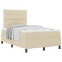 Cama de Box Spring con Colchón Crema 120x200 cm Tela de , Camas y somieres - Ref: Foro24-3339383, Precio: 421,36 €, Descuento: %