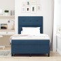 Cama con base de resortes azul 120x200 cm tela de , Camas y somieres - Ref: Foro24-3339384, Precio: 448,12 €, Descuento: %