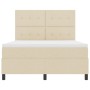 Cama con Somier y Colchón Crema 140x190 cm Tela de , Camas y somieres - Ref: Foro24-3339390, Precio: 495,95 €, Descuento: %