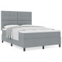 Cama con Box Spring y Colchón Gris Claro 140x200 cm Tela de , Camas y somieres - Ref: Foro24-3339392, Precio: 481,39 €, Descu...