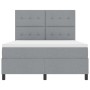 Cama con Box Spring y Colchón Gris Claro 140x200 cm Tela de , Camas y somieres - Ref: Foro24-3339392, Precio: 481,39 €, Descu...