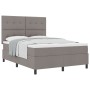 Cama con Base de Muelles y Colchón Taupe 140x200 cm Tela de , Camas y somieres - Ref: Foro24-3339396, Precio: 527,79 €, Descu...