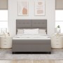 Cama con Base de Muelles y Colchón Taupe 140x200 cm Tela de , Camas y somieres - Ref: Foro24-3339396, Precio: 527,79 €, Descu...