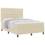Cama con Somier y Colchón Crema 140x200 cm Tela de , Camas y somieres - Ref: Foro24-3339397, Precio: 507,12 €, Descuento: %