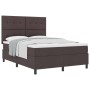 Cama con Base de Resortes y Colchón Marrón Oscuro 160x200 cm Tela de , Camas y somieres - Ref: Foro24-3339402, Precio: 563,98...