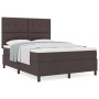 Cama con Base de Resortes y Colchón Marrón Oscuro 160x200 cm Tela de , Camas y somieres - Ref: Foro24-3339402, Precio: 563,98...