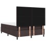 Cama con Base de Resortes y Colchón Marrón Oscuro 160x200 cm Tela de , Camas y somieres - Ref: Foro24-3339402, Precio: 563,98...
