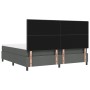 Cama con base y colchón gris oscuro 200x200 cm de tela de , Camas y somieres - Ref: Foro24-3339414, Precio: 681,17 €, Descuen...