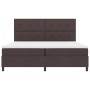 Cama Box Spring con Colchón Gris Oscuro 200x200 cm Tela de , Camas y somieres - Ref: Foro24-3339416, Precio: 683,32 €, Descue...
