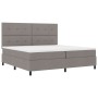 Cama con Base de Resortes y Colchón Taupe 200x200 cm Tela de , Camas y somieres - Ref: Foro24-3339417, Precio: 723,50 €, Desc...