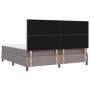 Cama con Base de Resortes y Colchón Taupe 200x200 cm Tela de , Camas y somieres - Ref: Foro24-3339417, Precio: 723,50 €, Desc...