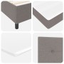 Cama con Base de Resortes y Colchón Taupe 200x200 cm Tela de , Camas y somieres - Ref: Foro24-3339417, Precio: 723,50 €, Desc...