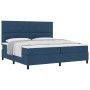 Cama con Base Azul 200x200 cm Tela de , Camas y somieres - Ref: Foro24-3339419, Precio: 709,25 €, Descuento: %