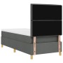 Cama con Base Tapizada y Colchón Gris Oscuro 90x200 cm Tela de , Camas y somieres - Ref: Foro24-3339512, Precio: 367,15 €, De...