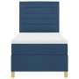 Cama con Base y Colchón Azul 90x200 cm Tela de , Camas y somieres - Ref: Foro24-3339517, Precio: 365,14 €, Descuento: %