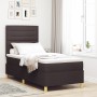 Cama con Box Spring con Colchón Marrón Oscuro 100x200 cm Tela de , Camas y somieres - Ref: Foro24-3339521, Precio: 351,82 €, ...