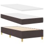 Cama con Box Spring con Colchón Marrón Oscuro 100x200 cm Tela de , Camas y somieres - Ref: Foro24-3339521, Precio: 351,82 €, ...