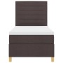 Cama con Box Spring con Colchón Marrón Oscuro 100x200 cm Tela de , Camas y somieres - Ref: Foro24-3339521, Precio: 351,82 €, ...