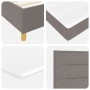 Cama con Box Spring con Colchón Taupe 100x200 cm Tela de , Camas y somieres - Ref: Foro24-3339522, Precio: 376,24 €, Descuent...