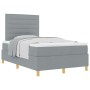 Cama Box Spring con Colchón Gris Claro 120x200 cm Tela de , Camas y somieres - Ref: Foro24-3339532, Precio: 435,44 €, Descuen...