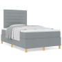 Cama Box Spring con Colchón Gris Claro 120x200 cm Tela de , Camas y somieres - Ref: Foro24-3339532, Precio: 435,44 €, Descuen...