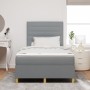 Cama Box Spring con Colchón Gris Claro 120x200 cm Tela de , Camas y somieres - Ref: Foro24-3339532, Precio: 435,44 €, Descuen...