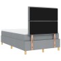 Cama Box Spring con Colchón Gris Claro 120x200 cm Tela de , Camas y somieres - Ref: Foro24-3339532, Precio: 435,44 €, Descuen...