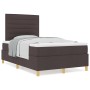 Cama con Somier con Colchón Marrón Oscuro 120x200 cm Tela de , Camas y somieres - Ref: Foro24-3339535, Precio: 397,64 €, Desc...