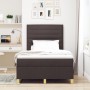 Cama con Somier con Colchón Marrón Oscuro 120x200 cm Tela de , Camas y somieres - Ref: Foro24-3339535, Precio: 397,64 €, Desc...