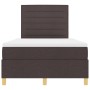 Cama con Somier con Colchón Marrón Oscuro 120x200 cm Tela de , Camas y somieres - Ref: Foro24-3339535, Precio: 397,64 €, Desc...