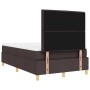 Cama con Somier con Colchón Marrón Oscuro 120x200 cm Tela de , Camas y somieres - Ref: Foro24-3339535, Precio: 397,64 €, Desc...