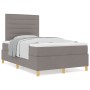 Cama Box Spring con Colchón Taupe 120x200 cm Tela de , Camas y somieres - Ref: Foro24-3339536, Precio: 412,28 €, Descuento: %