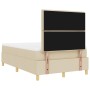 Cama con Base de Resortes y Colchón Crema 120x200 cm Tela de , Camas y somieres - Ref: Foro24-3339537, Precio: 433,57 €, Desc...
