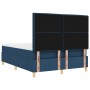 Cama con Box Spring y colchón azul 140x190 cm Tela de , Camas y somieres - Ref: Foro24-3339545, Precio: 528,94 €, Descuento: %